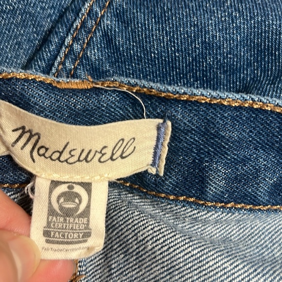 Madewell Baggy Straight Blue Jeans - Picture 11 of 12
